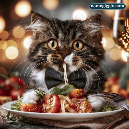 Food-Inspired Funny Cat Names