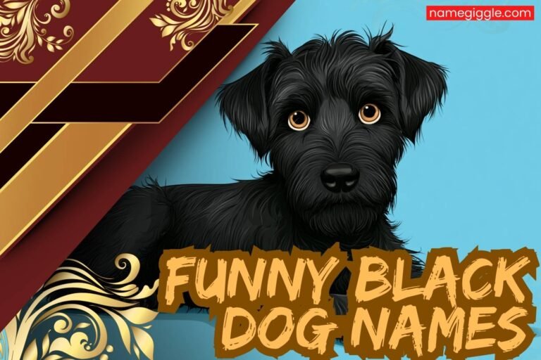 funny black dog names