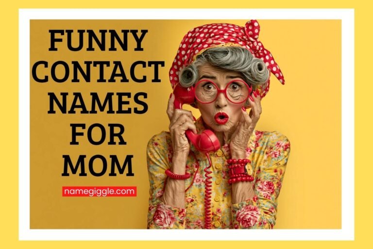 funny contact names for mom