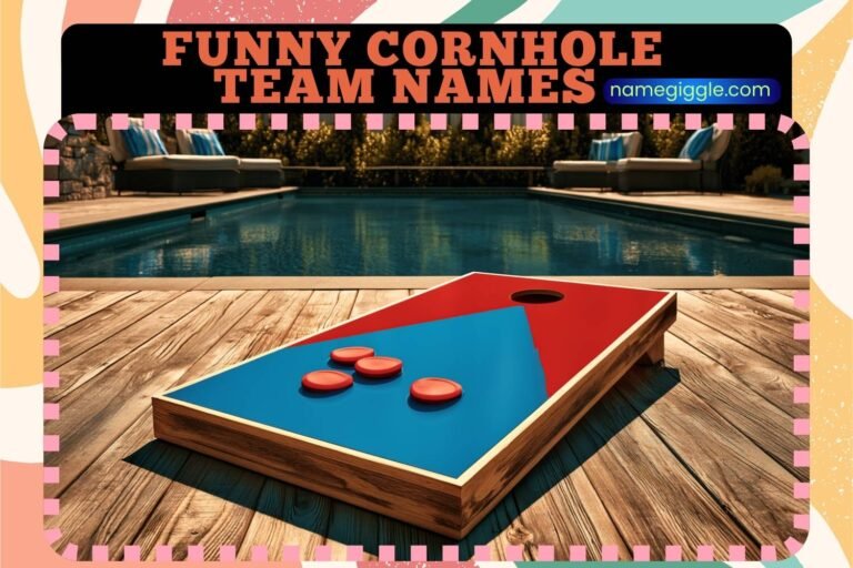 funny cornhole team names