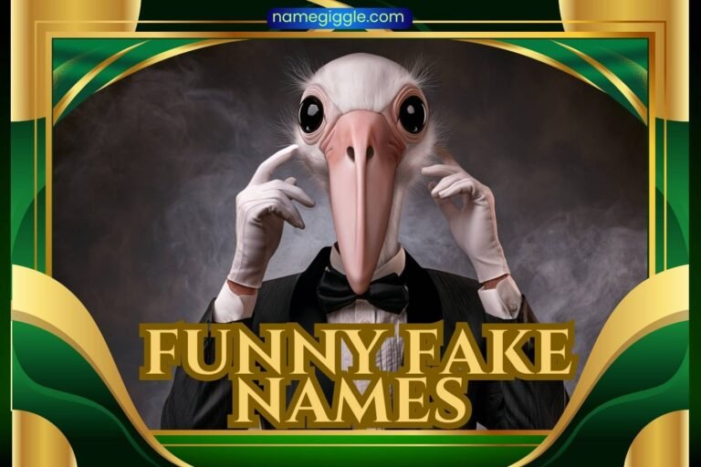 funny fake names
