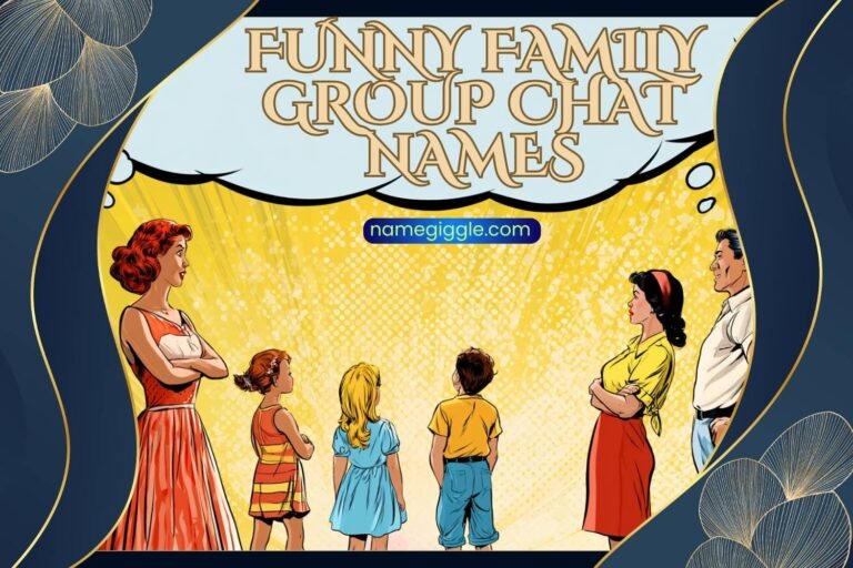 funny family group chat names