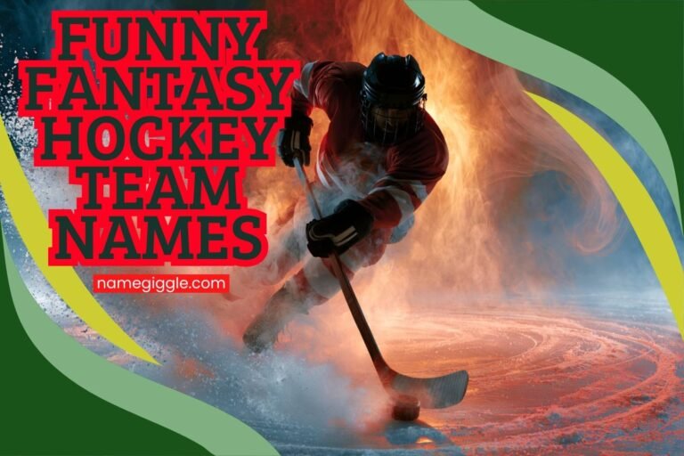 funny fantasy hockey team names