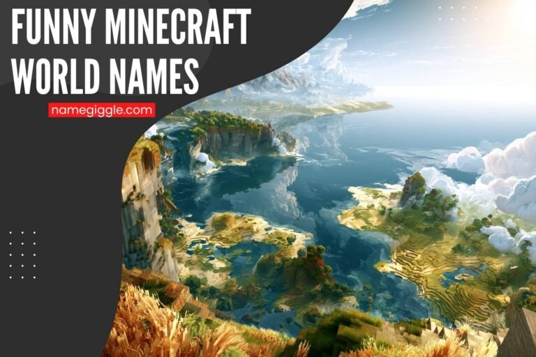 funny minecraft world names