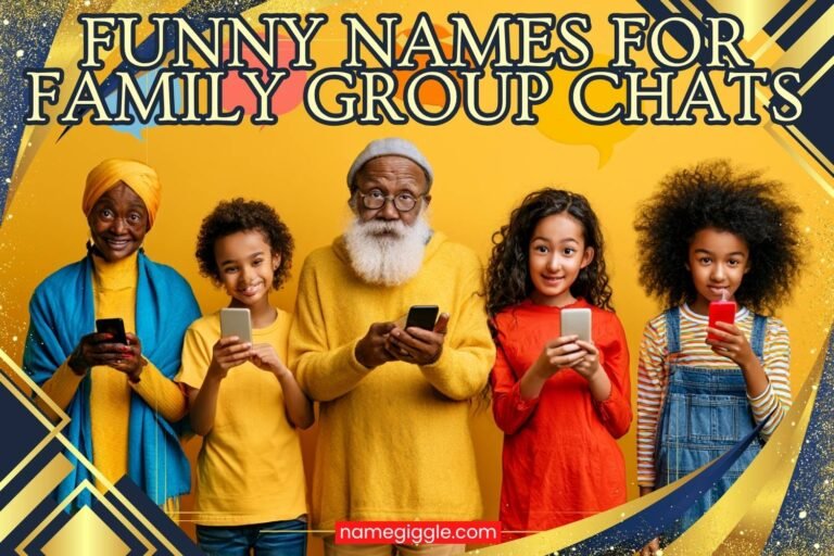 funny names for family group chats
