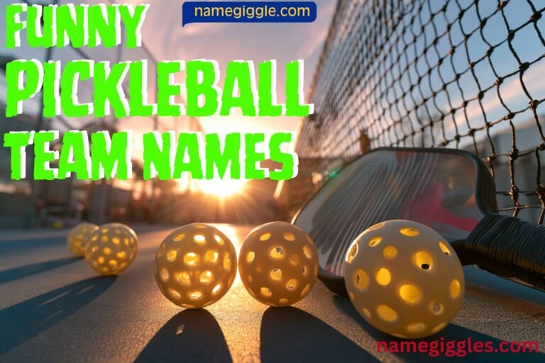 funny pickleball team names