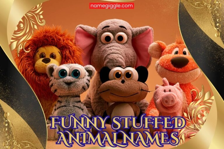 funny stuffed animal names