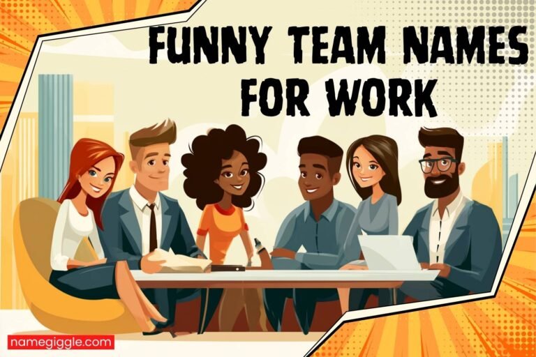 funny team names for work