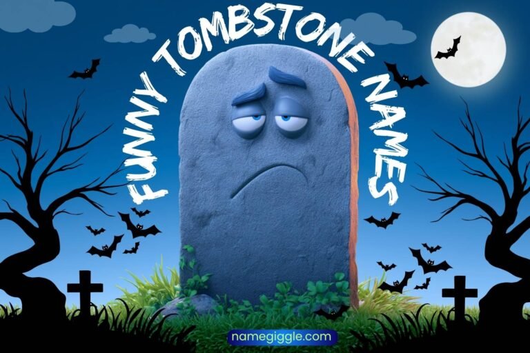 funny tombstone names