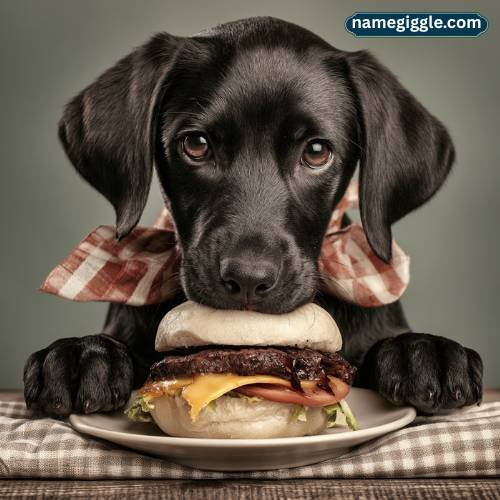 Food Inspired Funny Black Dog Names