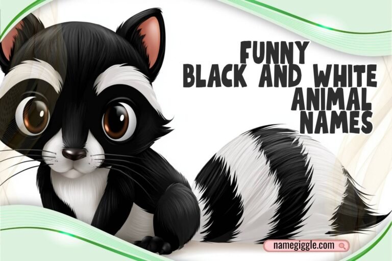 funny black and white animal names