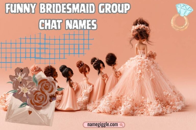 funny bridesmaid group chat names