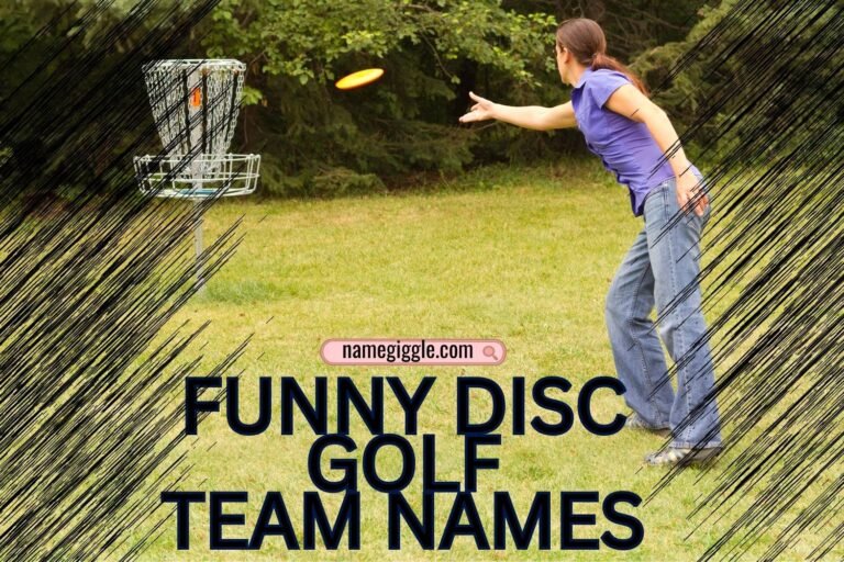 funny disc golf team names