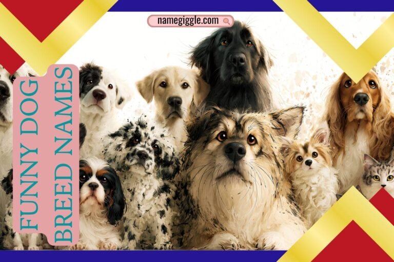 funny dog breed names