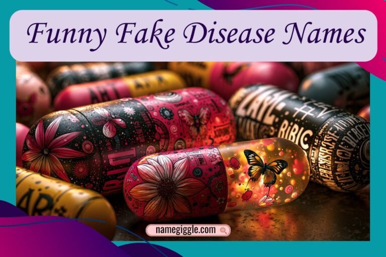 funny fake disease names