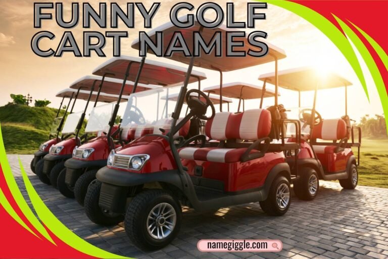 funny golf cart names