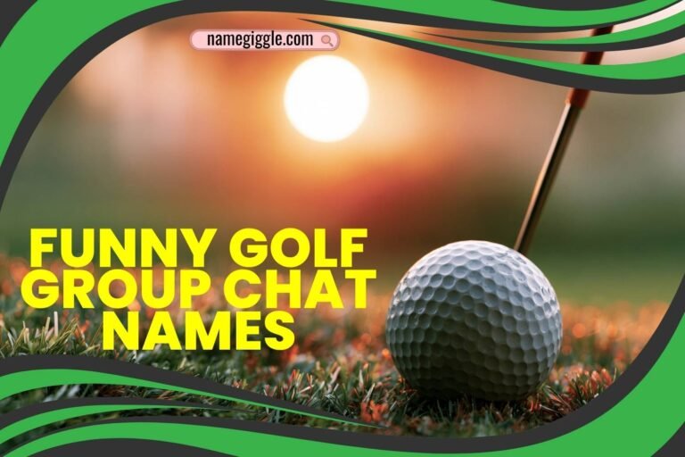 funny golf group chat names