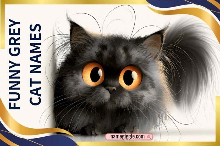 funny grey cat names