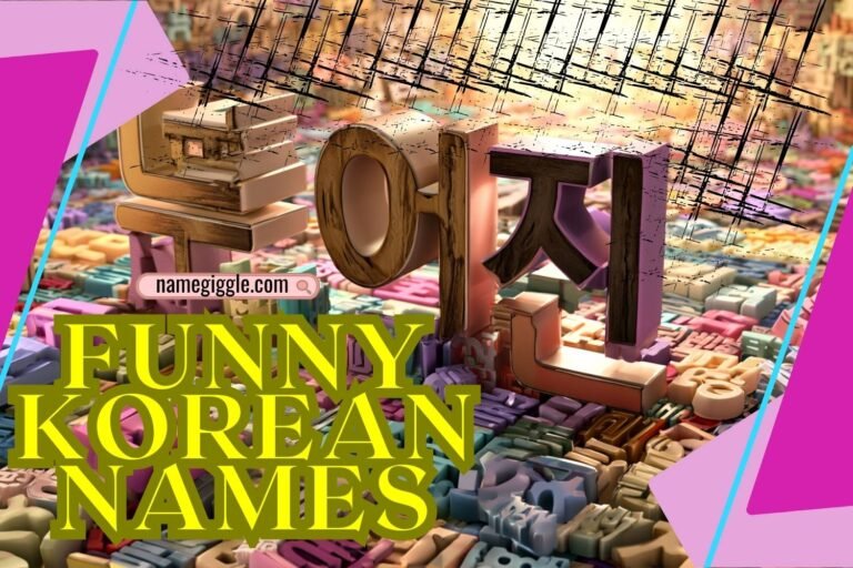 funny korean names