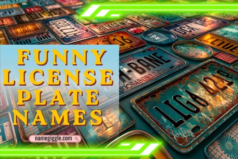 funny license plate names