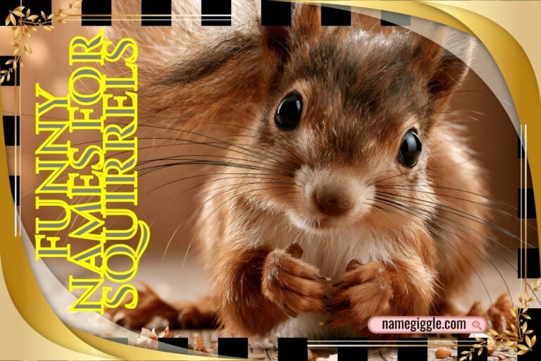 funny names for squirrels