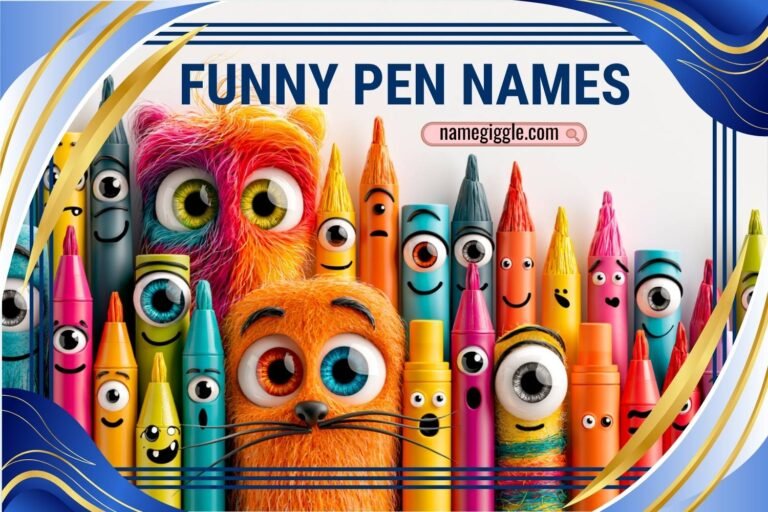 funny pen names