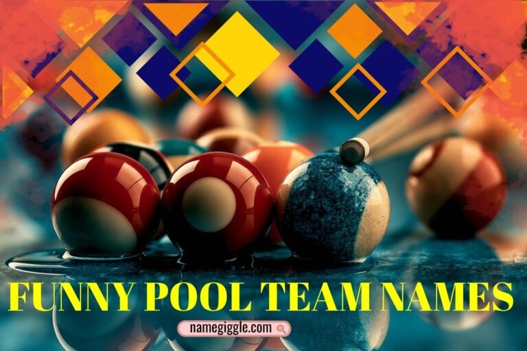 funny pool team names