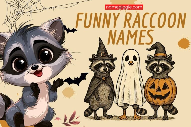 funny raccoon names